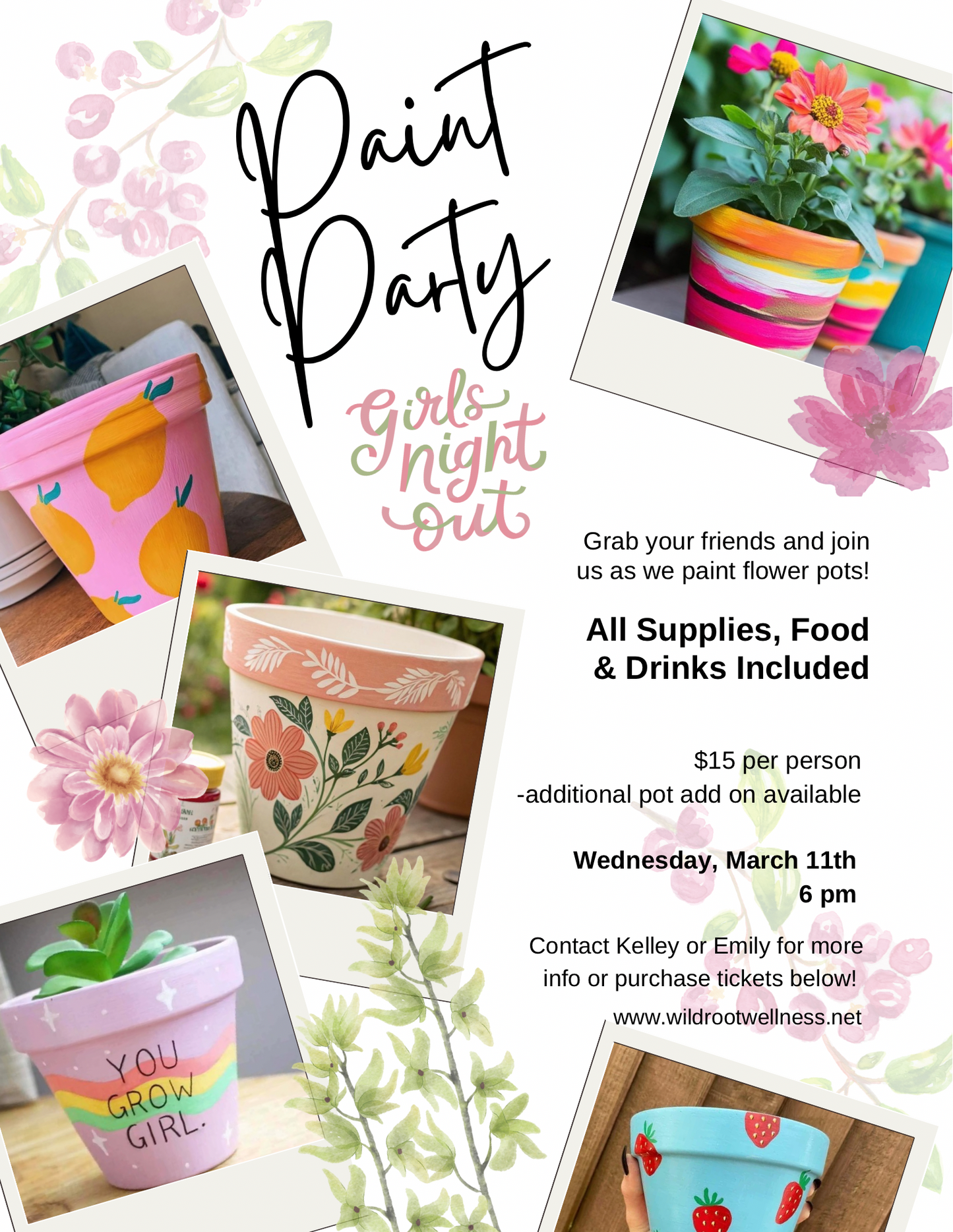 Flower Pot Painting Party