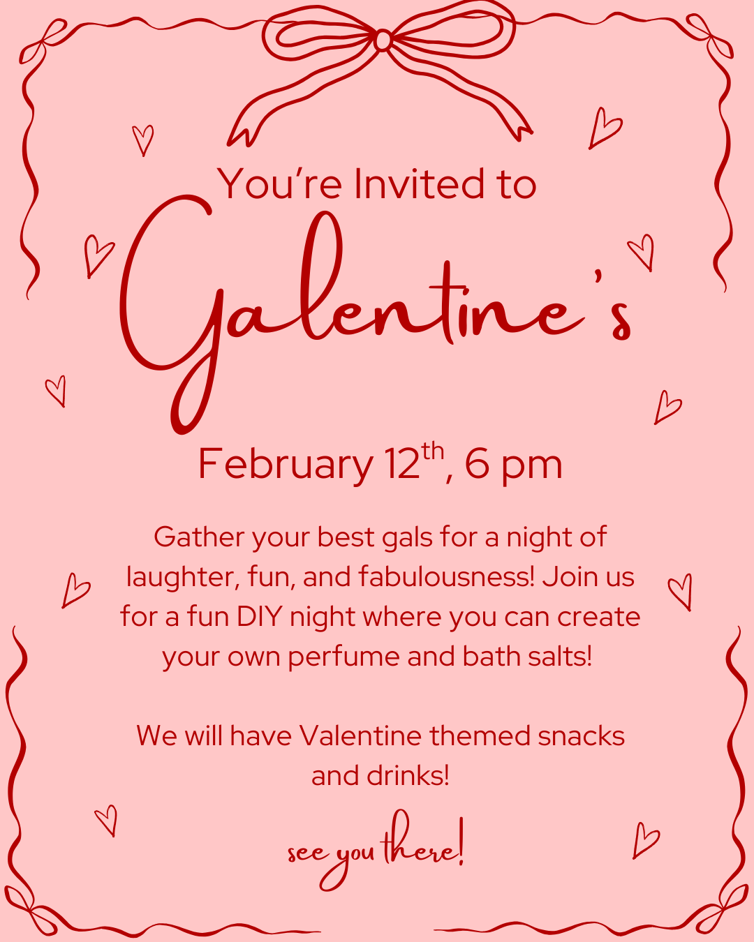 Galentine's | DIY Perfume + Bath Salts | Feb. 12th