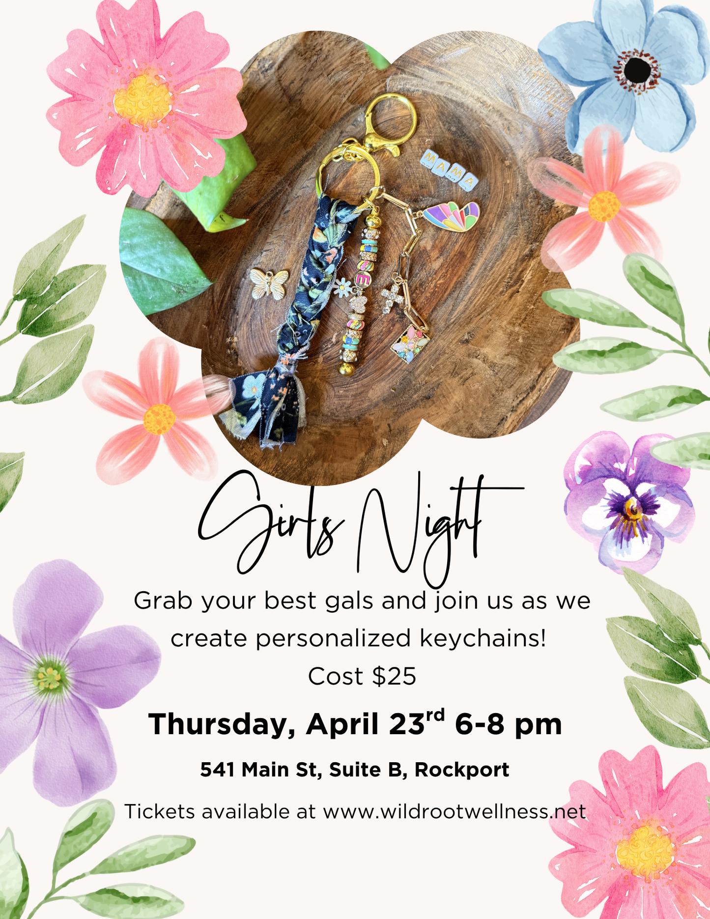 Girl's Night - Personalized Keychains