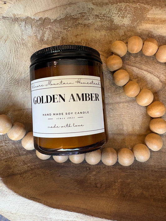 Golden Amber Candle