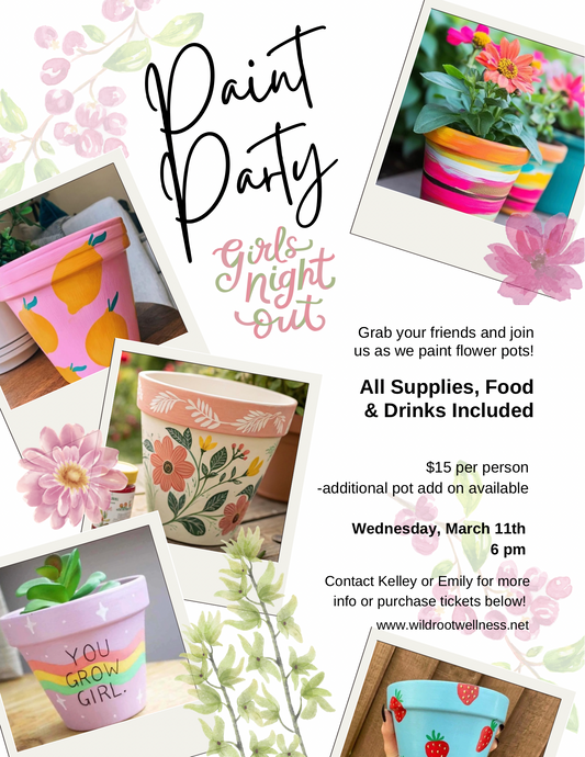 Flower Pot Painting Party